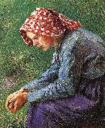 Camille Pissarro Sitting oil painting artist